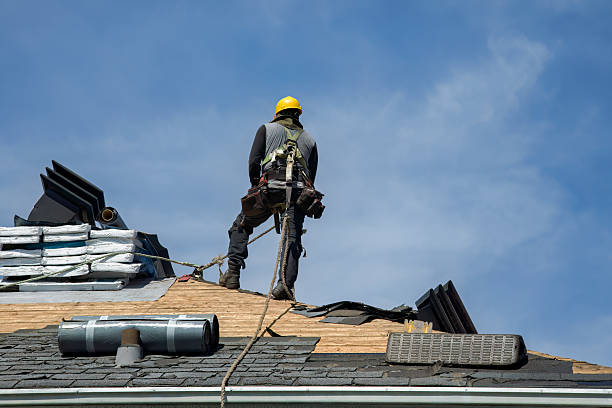 Professional Gutter Installation technician working in Muncy, PA